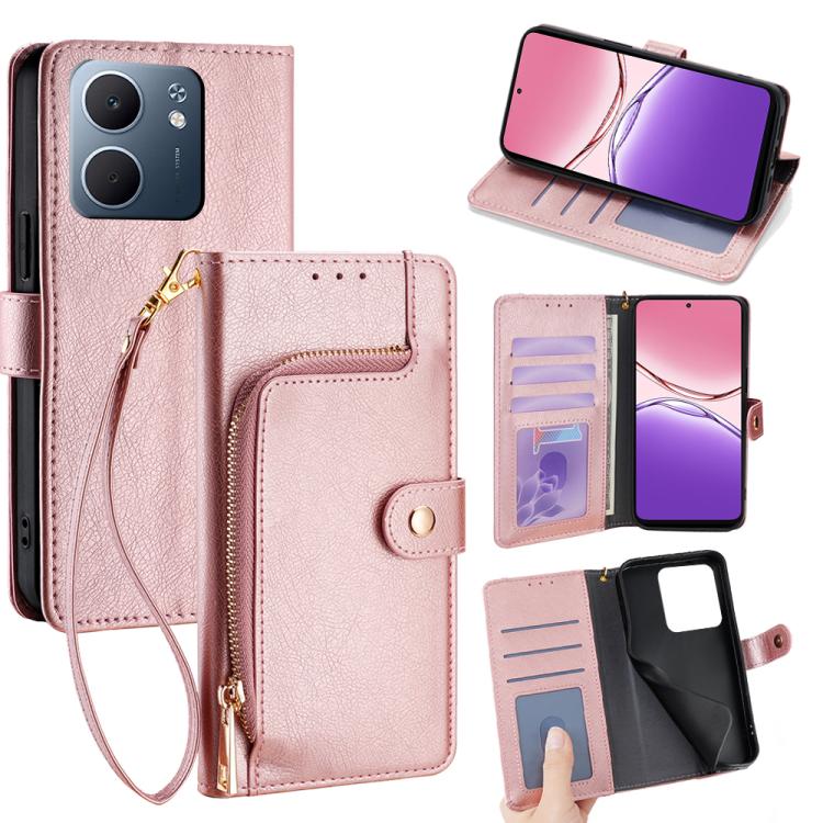 Custodia per cellulare in pelle con cerniera per OPPO Find X9 5G e modelli