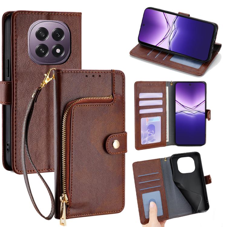 Custodia per cellulare in pelle con cerniera, For OPPO A5 5G 2025 Global, For OPPO Find X8s+ 5G, For OPPO Find X8s 5G, For OPPO Find X8 Ultra 5G, For OPPO F29 5G Global, For OPPO A5 Pro 5G Global