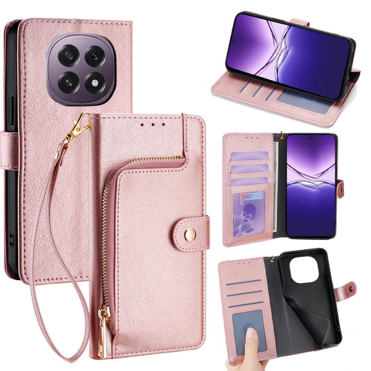 Custodia per cellulare in pelle con cerniera, For OPPO A5 5G 2025 Global, For OPPO Find X8s+ 5G, For OPPO Find X8s 5G, For OPPO Find X8 Ultra 5G, For OPPO F29 5G Global, For OPPO A5 Pro 5G Global