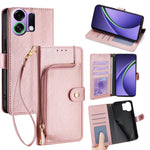 Custodia per cellulare in pelle con cerniera per OPPO Find X9 5G e modelli