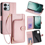 Custodia per cellulare in pelle con cerniera per OPPO Find X9 5G e modelli