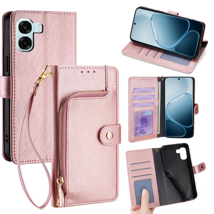 Custodia pelle con cerniera per OPPO Find X9s Pro 5G e modelli compatibili