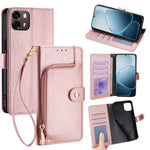 Custodia pelle con cerniera per OPPO Find X9s Pro 5G e modelli compatibili