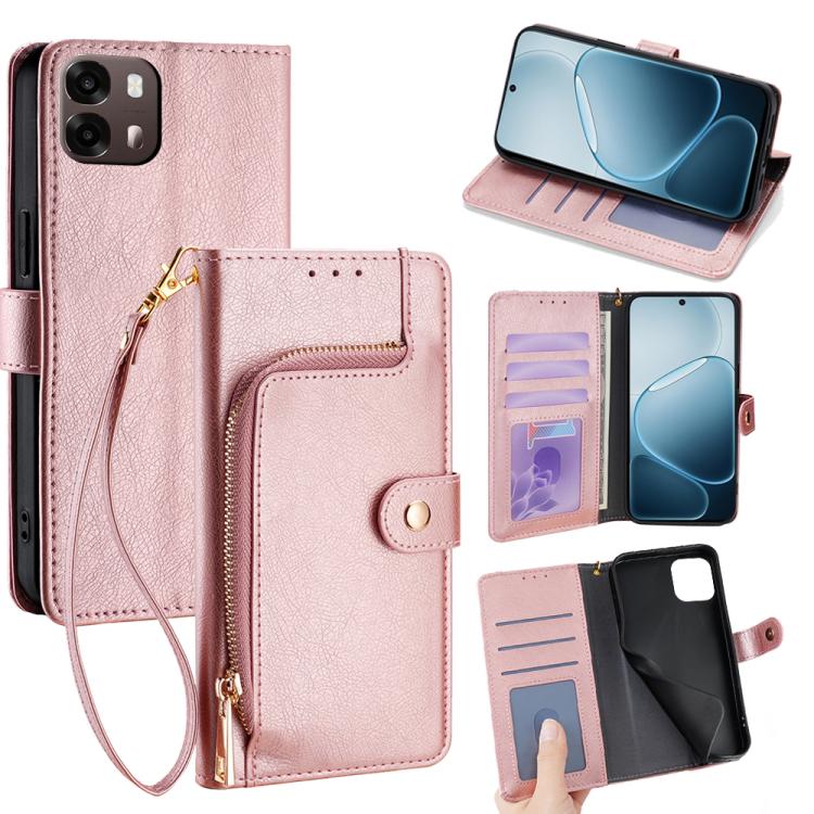 Custodia pelle con cerniera per OPPO Find X9s Pro 5G e modelli compatibili