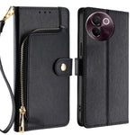 Custodia per cellulare in pelle con cerniera, For vivo X100s, For vivo Y38 5G / T3x Global, For vivo V30e 5G Global, For vivo iQOO Z9x 5G, For vivo iQOO Z9 Turbo, For vivo Y03 4G