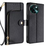 Custodia per cellulare in pelle con cerniera, For vivo X100s, For vivo Y38 5G / T3x Global, For vivo V30e 5G Global, For vivo iQOO Z9x 5G, For vivo iQOO Z9 Turbo, For vivo Y03 4G