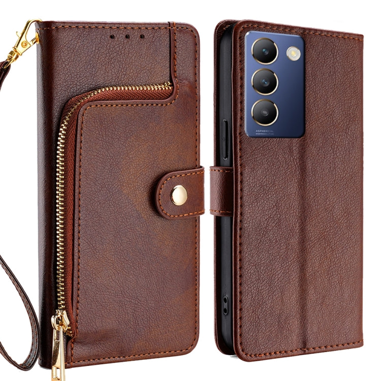 Custodia per cellulare in pelle con cerniera, For vivo Y100 5G IDN, For vivo Y78 Plus 5G