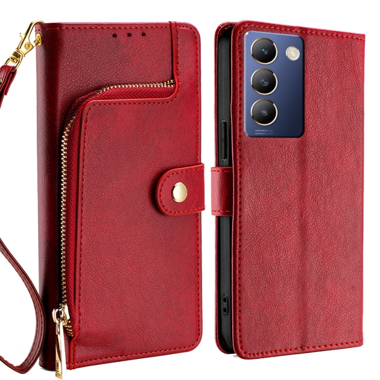 Custodia per cellulare in pelle con cerniera, For vivo Y100 5G IDN, For vivo Y78 Plus 5G