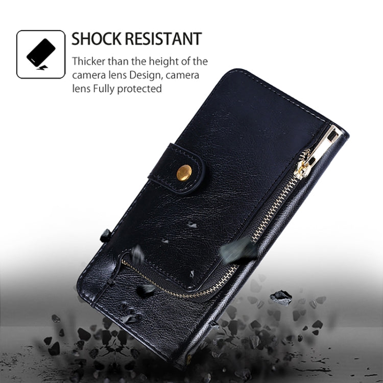 Custodia per cellulare in pelle con cerniera, For vivo X100s, For vivo Y38 5G / T3x Global, For vivo V30e 5G Global, For vivo iQOO Z9x 5G, For vivo iQOO Z9 Turbo, For vivo Y03 4G