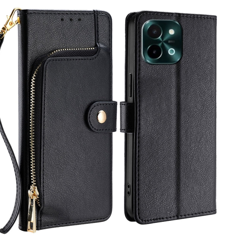 Custodia per cellulare in pelle con cerniera, For vivo V50 5G, For vivo X200 Pro 5G, For vivo Y300 Pro 5G, For vivo S19 Pro, For vivo S19, For vivo Y28 4G