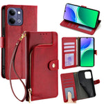 Custodia per cellulare in pelle con cerniera per Vivo X300s e modelli