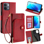 Custodia per cellulare in pelle con cerniera per Vivo X300s e modelli