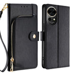 Custodia pelle con cerniera per Huawei Pura 70 Pro e Nova
