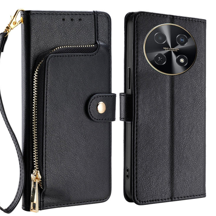 Custodia pelle con cerniera per Huawei Pura 70 Pro e Nova
