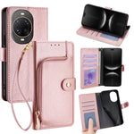 Custodia per cellulare in pelle con cerniera, For Huawei Mate 80 5G, For Huawei Maimang 40 5G, For Huawei Pura 80 5G, For Huawei nova 14 Ultra 5G, For Huawei nova 14 Pro 5G, For Huawei nova 14 5G