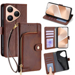Custodia per cellulare in pelle con cerniera, For Huawei Mate 80 5G, For Huawei Maimang 40 5G, For Huawei Pura 80 5G, For Huawei nova 14 Ultra 5G, For Huawei nova 14 Pro 5G, For Huawei nova 14 5G