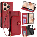 Custodia per cellulare in pelle con cerniera, For Huawei Mate 80 5G, For Huawei Maimang 40 5G, For Huawei Pura 80 5G, For Huawei nova 14 Ultra 5G, For Huawei nova 14 Pro 5G, For Huawei nova 14 5G