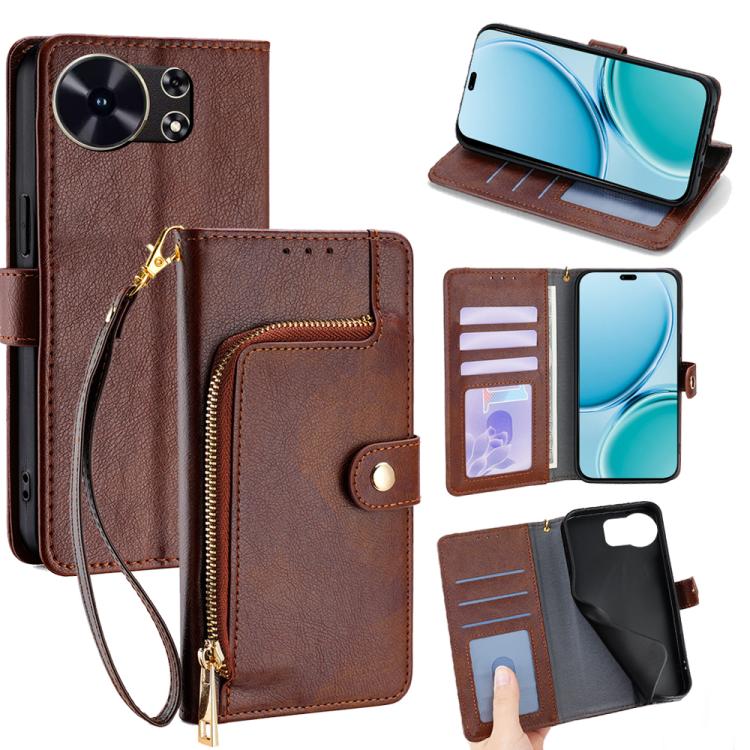 Custodia per cellulare in pelle con cerniera, For Huawei Mate 80 5G, For Huawei Maimang 40 5G, For Huawei Pura 80 5G, For Huawei nova 14 Ultra 5G, For Huawei nova 14 Pro 5G, For Huawei nova 14 5G