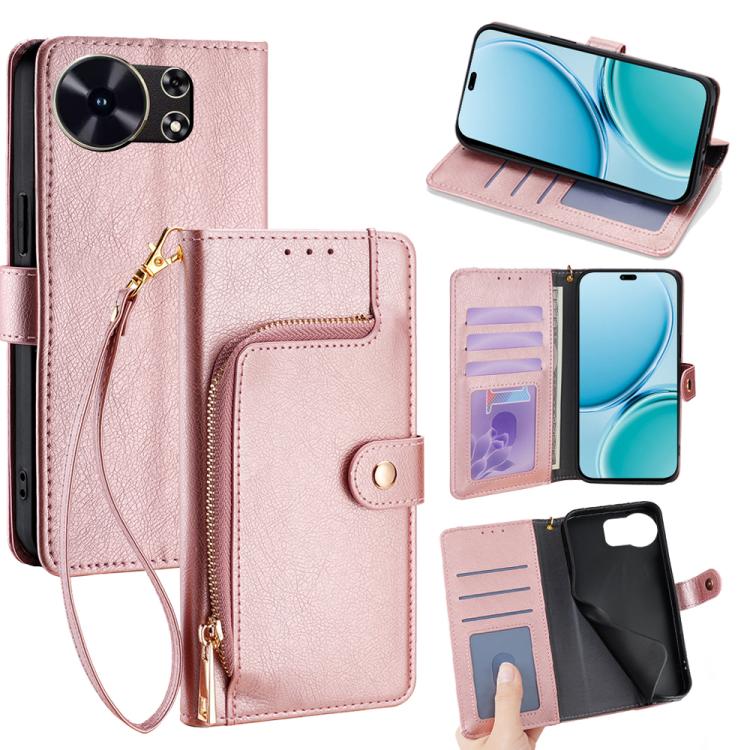 Custodia per cellulare in pelle con cerniera, For Huawei Mate 80 5G, For Huawei Maimang 40 5G, For Huawei Pura 80 5G, For Huawei nova 14 Ultra 5G, For Huawei nova 14 Pro 5G, For Huawei nova 14 5G