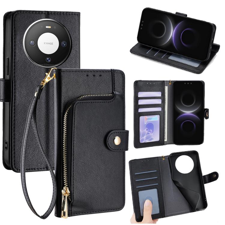 Custodia per cellulare in pelle con cerniera, For Huawei Mate 80 5G, For Huawei Maimang 40 5G, For Huawei Pura 80 5G, For Huawei nova 14 Ultra 5G, For Huawei nova 14 Pro 5G, For Huawei nova 14 5G