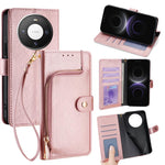 Custodia per cellulare in pelle con cerniera, For Huawei Mate 80 5G, For Huawei Maimang 40 5G, For Huawei Pura 80 5G, For Huawei nova 14 Ultra 5G, For Huawei nova 14 Pro 5G, For Huawei nova 14 5G
