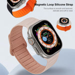 Cinturino per orologio in silicone magnetico ad anello, For Apple Watch 38mm
