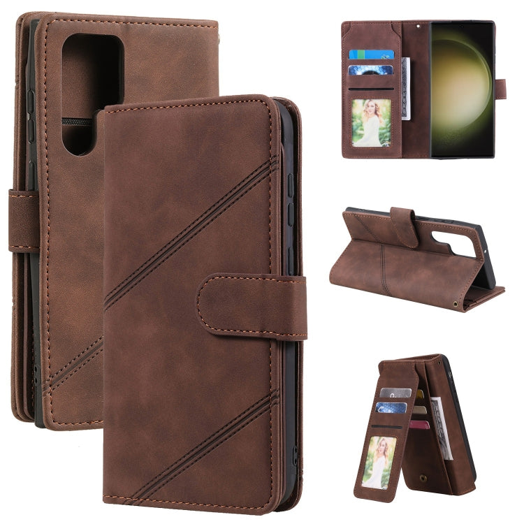 Custodia portafoglio in pelle per Samsung Galaxy S23 Ultra 5G