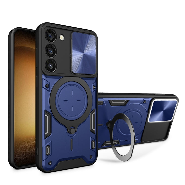 Custodia TPU con copriobiettivo scorrevole per Galaxy S23+