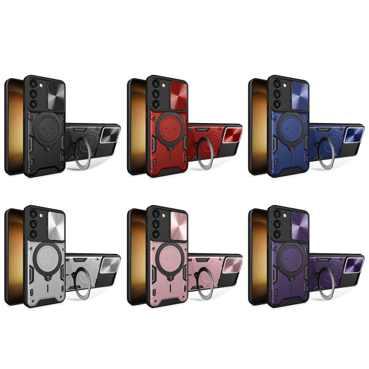 Custodia TPU con copriobiettivo scorrevole per Galaxy S23+