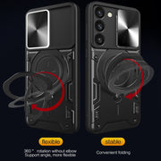 Custodia TPU con copriobiettivo scorrevole per Galaxy S23+