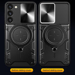 Custodia TPU con copriobiettivo scorrevole per Galaxy S23+