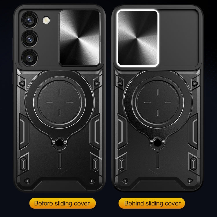 Custodia TPU con copriobiettivo scorrevole per Galaxy S23+