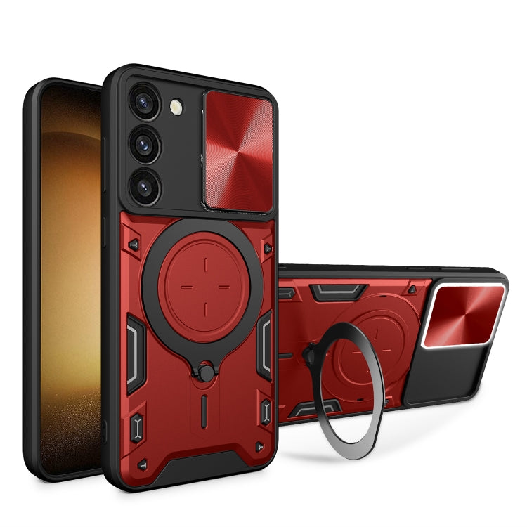 Custodia TPU con copriobiettivo scorrevole per Galaxy S23+