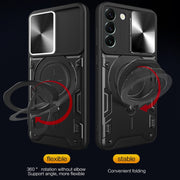 Custodia TPU con copri camera scorrevole per Samsung Galaxy S22 5