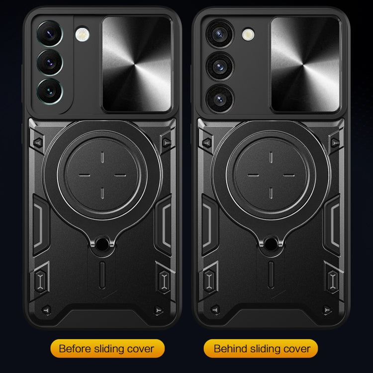 Custodia TPU con copri camera scorrevole per Samsung Galaxy S22 5