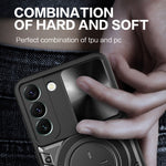 Custodia TPU con copri camera scorrevole per Samsung Galaxy S22 5