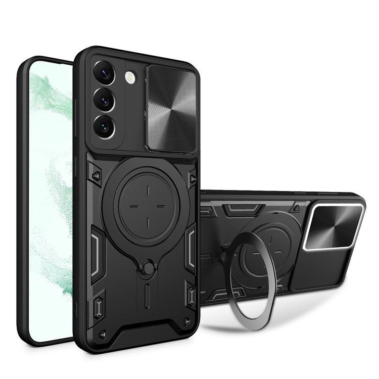 Custodia TPU con copri camera scorrevole per Samsung Galaxy S22 5