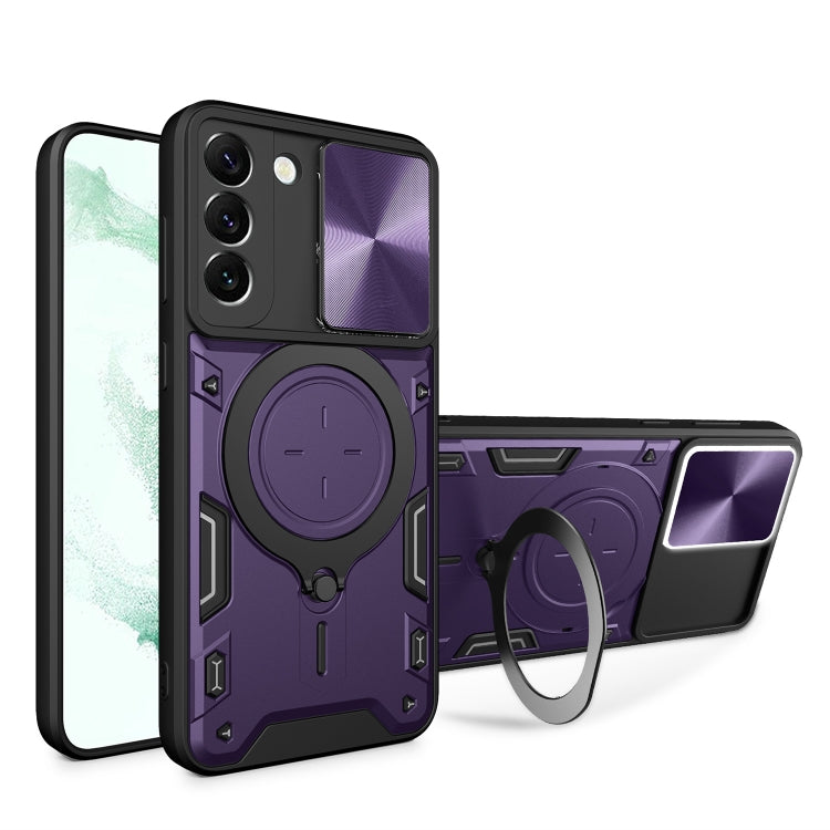 Custodia TPU con copri camera scorrevole per Samsung Galaxy S22 5
