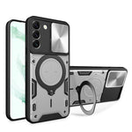 Custodia TPU con copri camera scorrevole per Samsung Galaxy S22 U