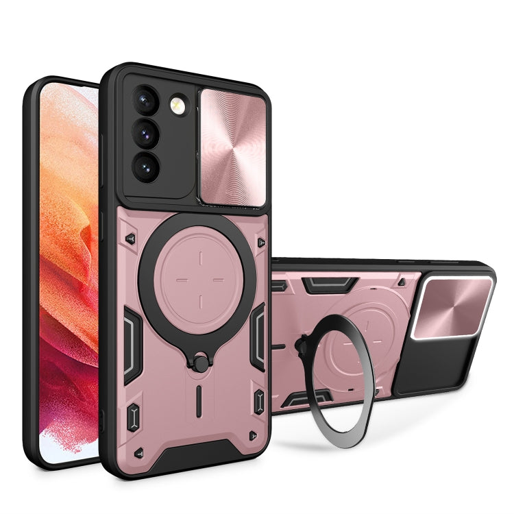 Custodia TPU con copri camera scorrevole per Samsung Galaxy S21 5