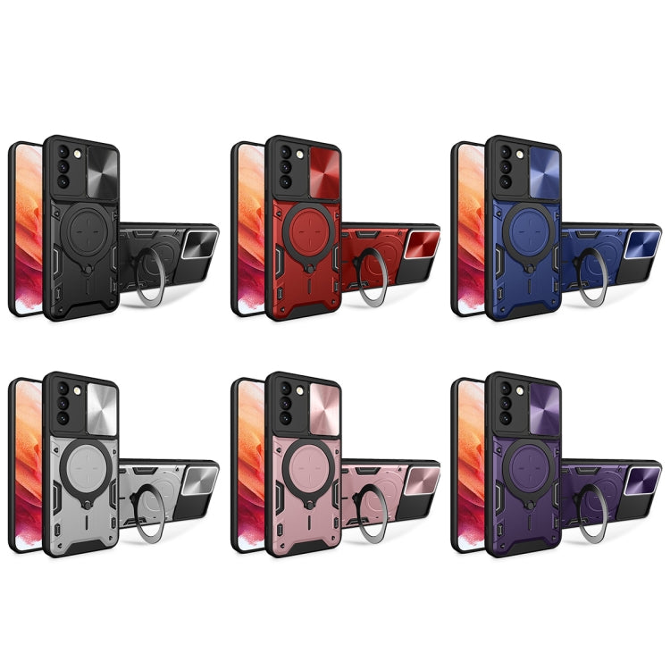 Custodia TPU con copri camera scorrevole per Samsung Galaxy S21 5