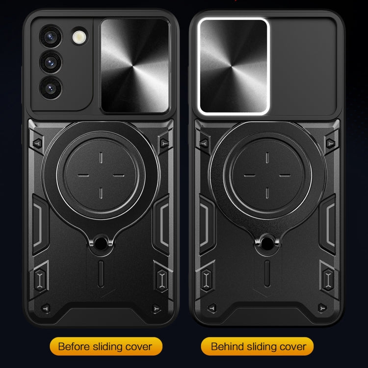 Custodia TPU con copri camera scorrevole per Samsung Galaxy S21 5