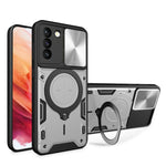 Custodia TPU con copri camera scorrevole per Samsung Galaxy S21 5