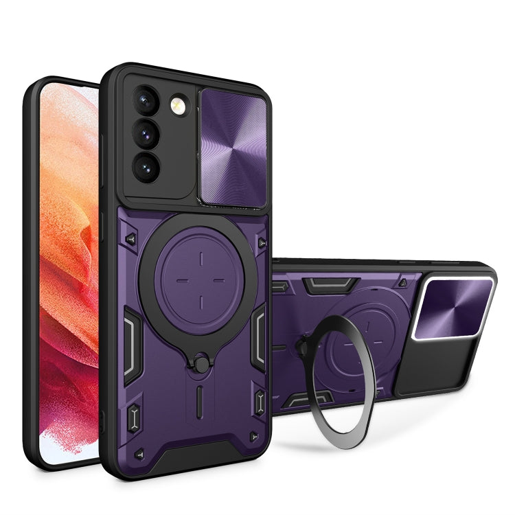 Custodia TPU con copri camera scorrevole per Samsung Galaxy S21 5