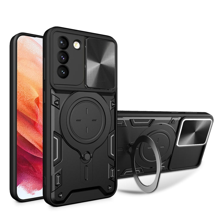 Custodia TPU con copri camera scorrevole per Samsung Galaxy S21 5