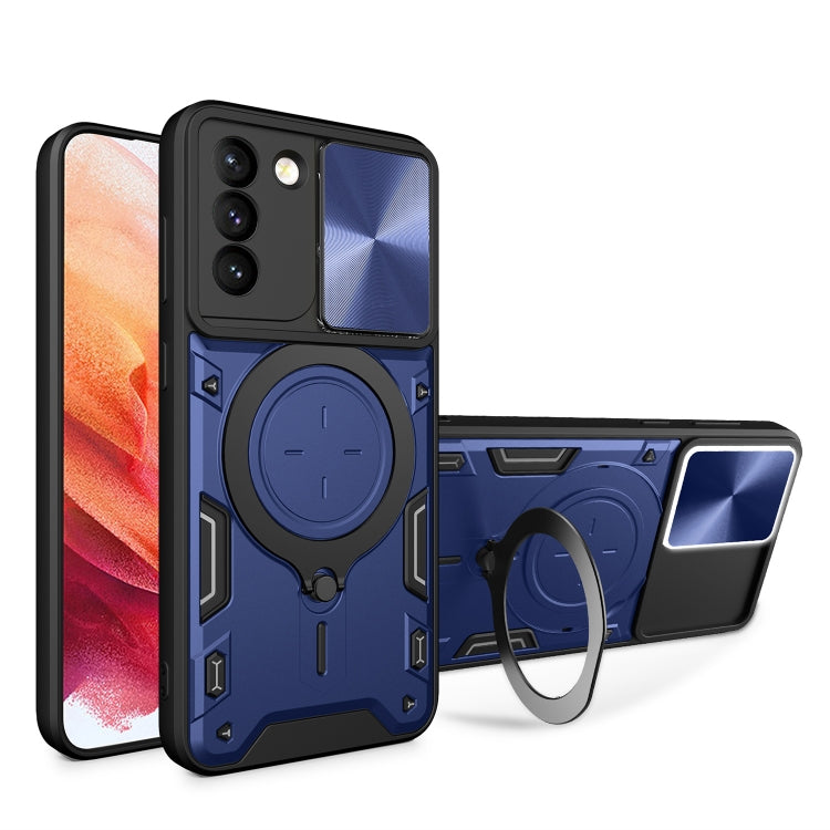 Custodia TPU con copri camera scorrevole per Samsung Galaxy S21 5