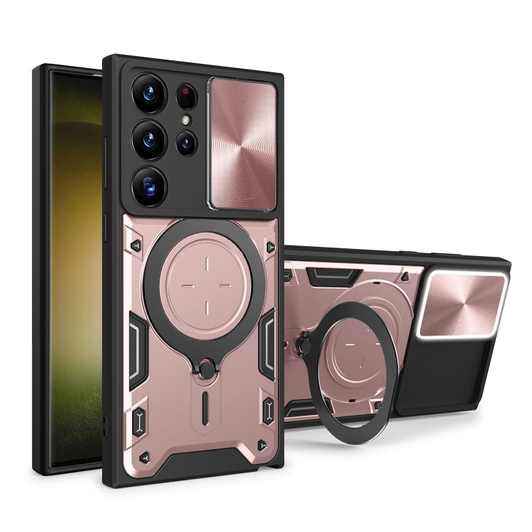 Custodia TPU con copri camera scorrevole per Samsung Galaxy S22 U