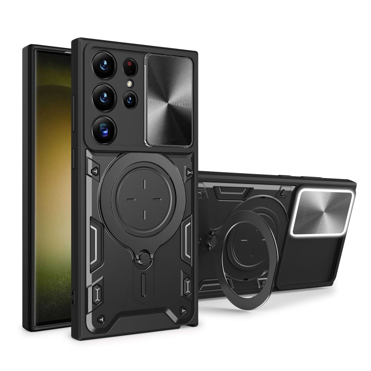 Custodia TPU con copri camera scorrevole per Samsung Galaxy S22 U