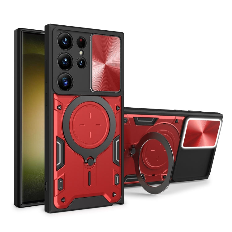 Custodia TPU con copri camera scorrevole per Samsung Galaxy S22 U
