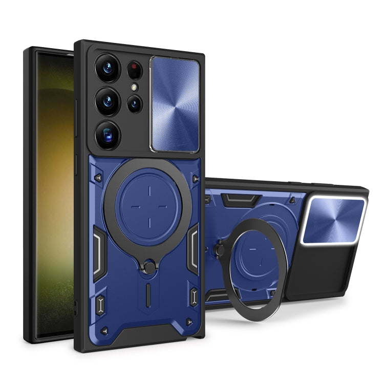 Custodia TPU con copri camera scorrevole per Samsung Galaxy S22 U